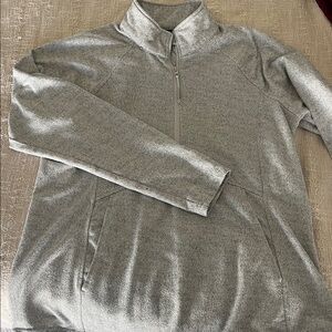 Gray Quarter-Zip Pullover